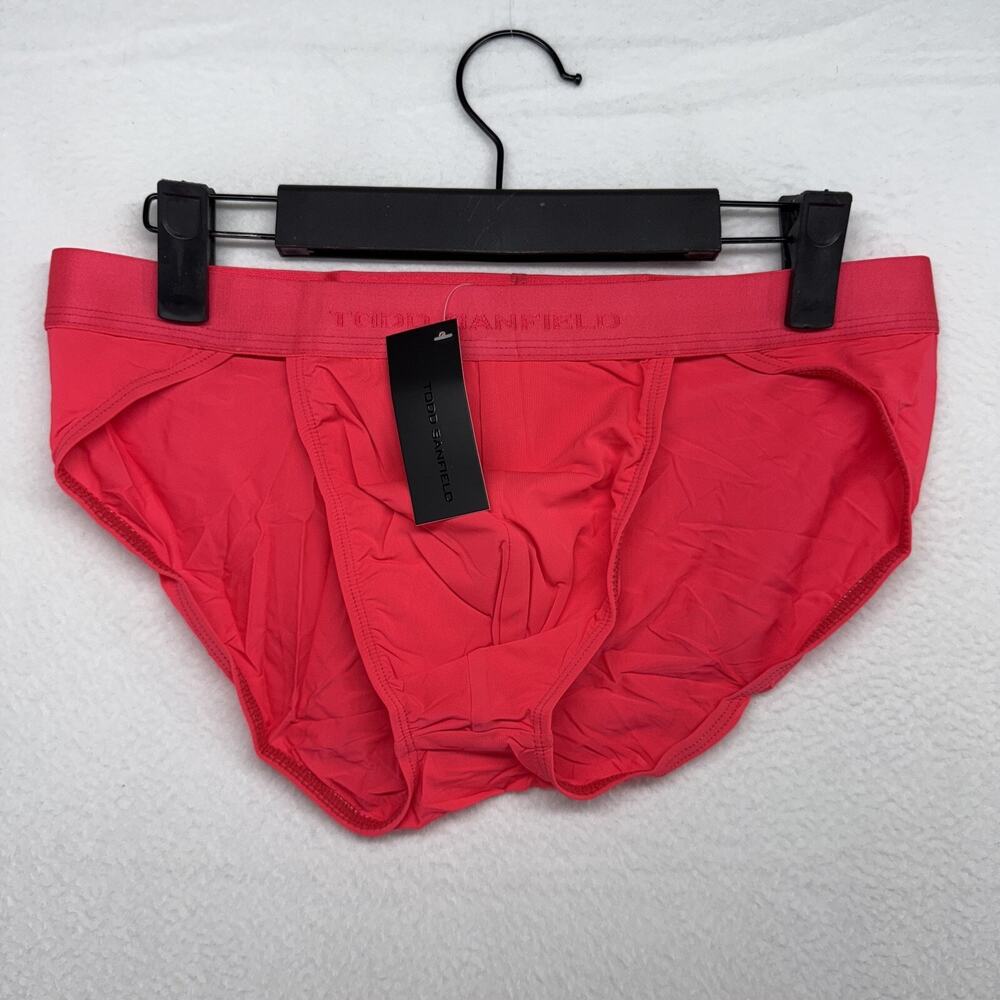 Todd Sanfield Brief underwear men's XS Natron Neon Pink Defiant Solid NEW